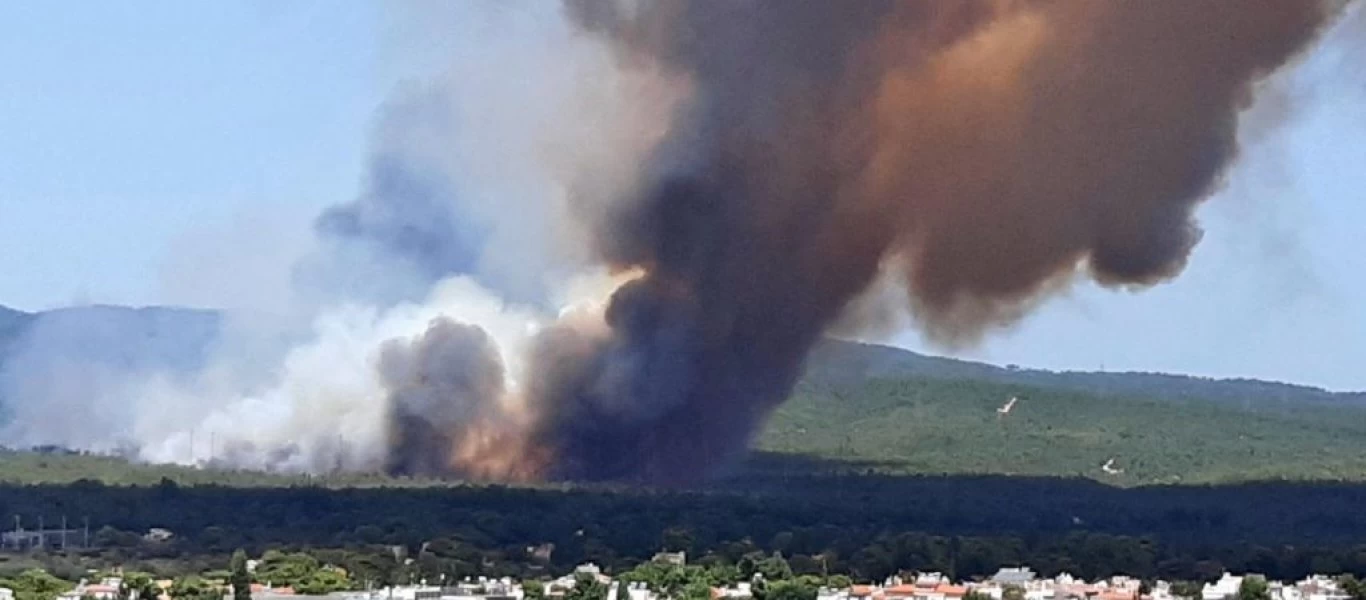 Βαρυμπόμπη: Έκρηξη μέσα στο δασός την ώρα που ξεκινά η φωτιά